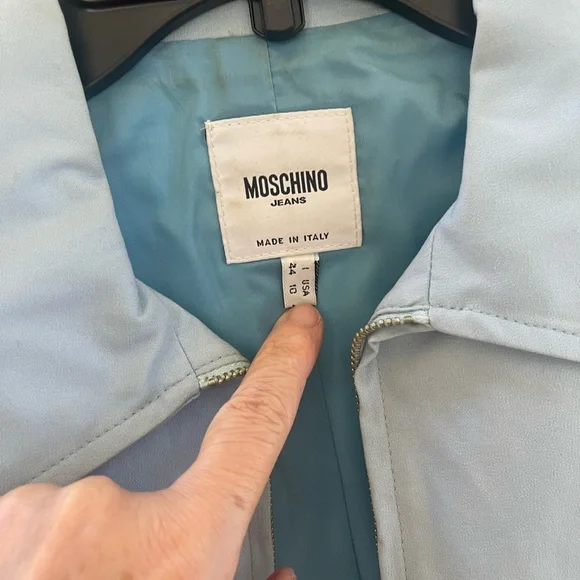 VINTAGE MOSCHINO blue JACKET